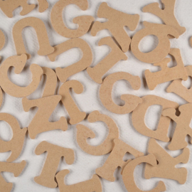 MDF letter blank - zonder gaatje