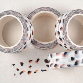 Washi Tape Wit met Vlekjesprint