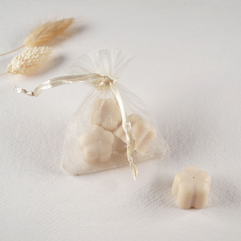 Zakje Met Waxmelt Bloemetjes in Vanillegeur