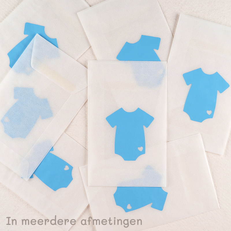 Zakje Pergamijn met een Blauwe Romper-Design