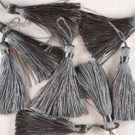 Kwastje | tassel antraciet