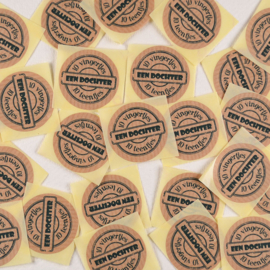 Sticker Een Dochter - Kraft met Zwart