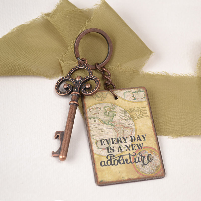 Sleutelhanger Every Day Is a New Adventure met Sleutel