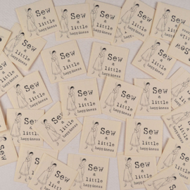 Sticker Sew A Little Happiness