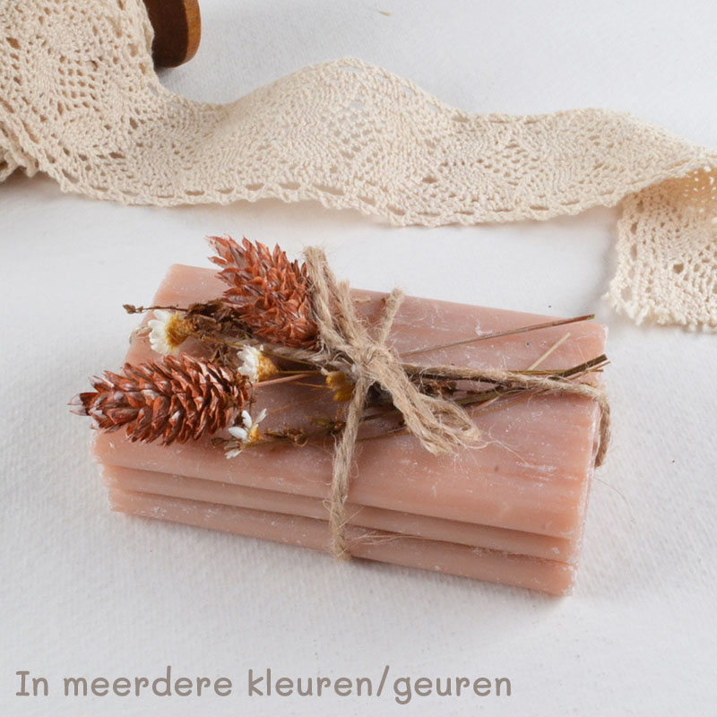 Setje Zeepplakken met Droogbloemen