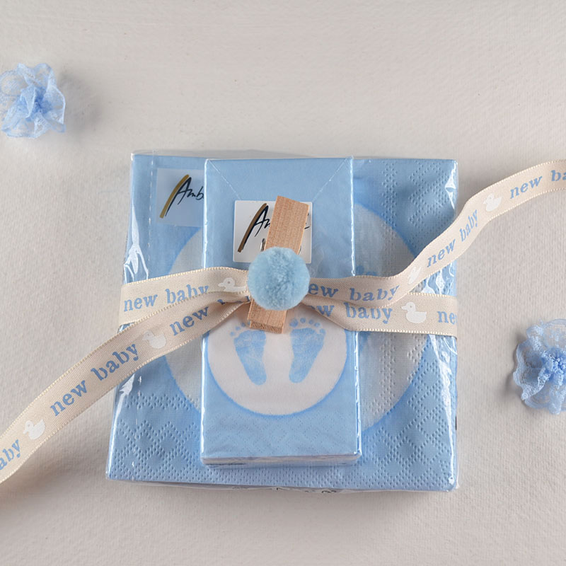 Cadeauset Servetten & Zakdoekjes – Jongen