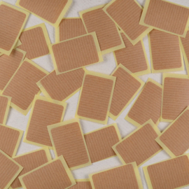 Sticker Rechthoek Kraft Blanco