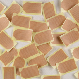 Sticker Label Kraft Blanco