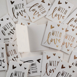 Kaartje Dubbel – With Love in Wit met Goud