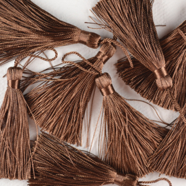 Kwastje | tassel donkerbruin