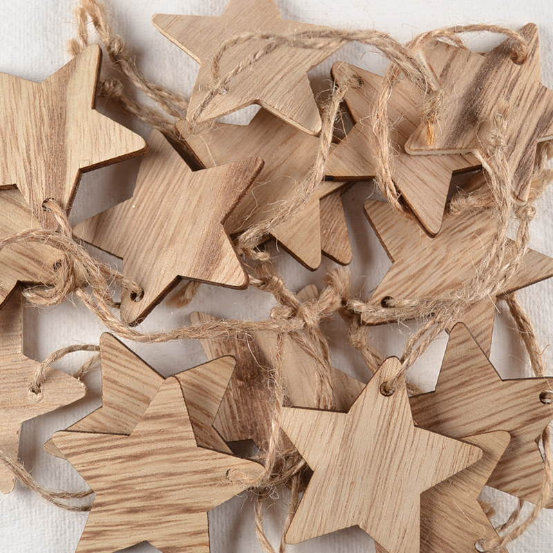 Ster Hout – Lichtbruin met Touwtje