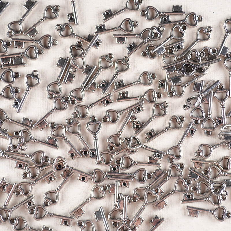 Bedel Sleuteltje Hartje Zilver – Mini