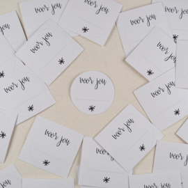 Sticker Voor Jou - Wit met Zwart