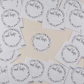 Sticker Veel Liefs - Wit met Zwart