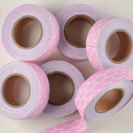 Stoffen Tape Roze Patroon