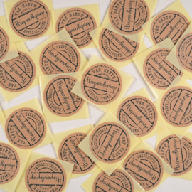 Sticker Hieperdepiep - Kraft met Zwart