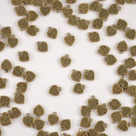 Bedel Thank You Hartje Bronskleurig