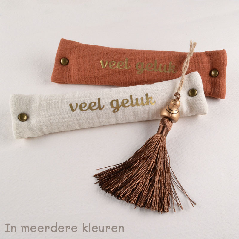 Doekje Veel Geluk met Boeddha Hanger en Kwastje