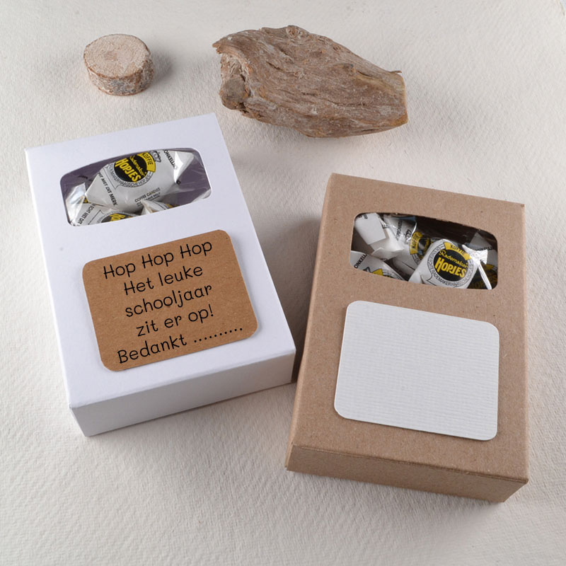 Bedankdoosje Met Hopjes Voor Juf of Meester