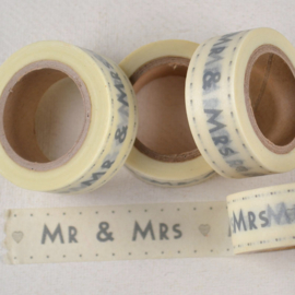 Washi Tape Mr en Mrs Hartjes