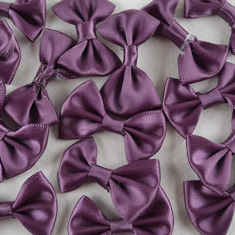Vlinderstrikje Satijn – Aubergine