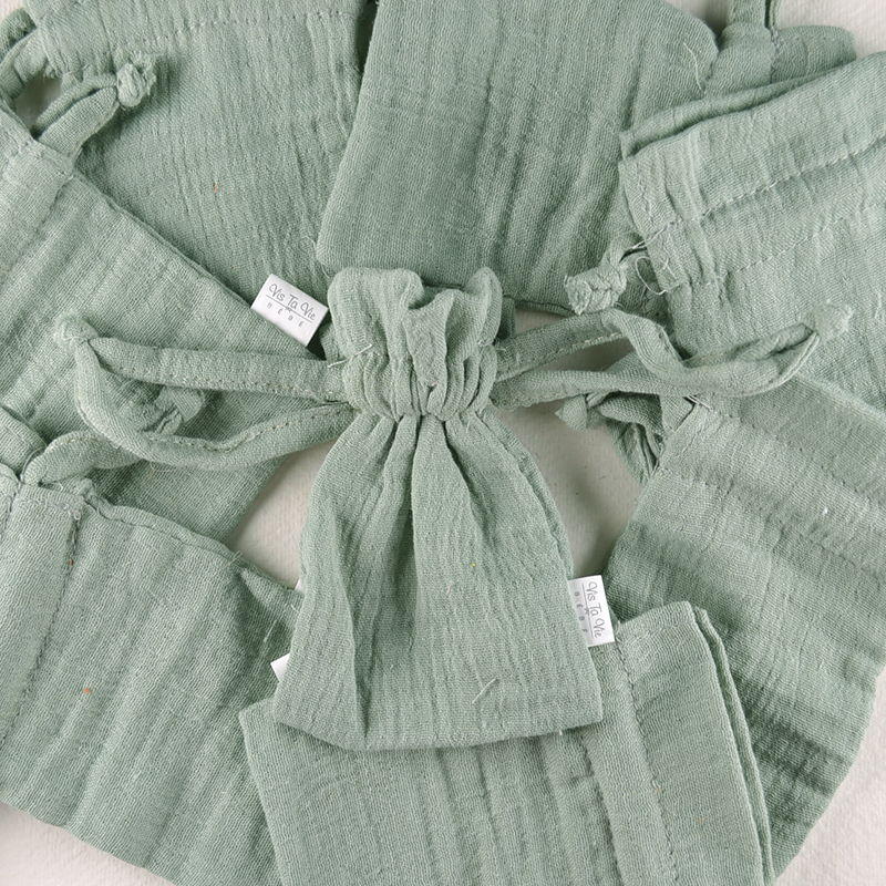 Stropzakje van Mousseline – Mintgroen