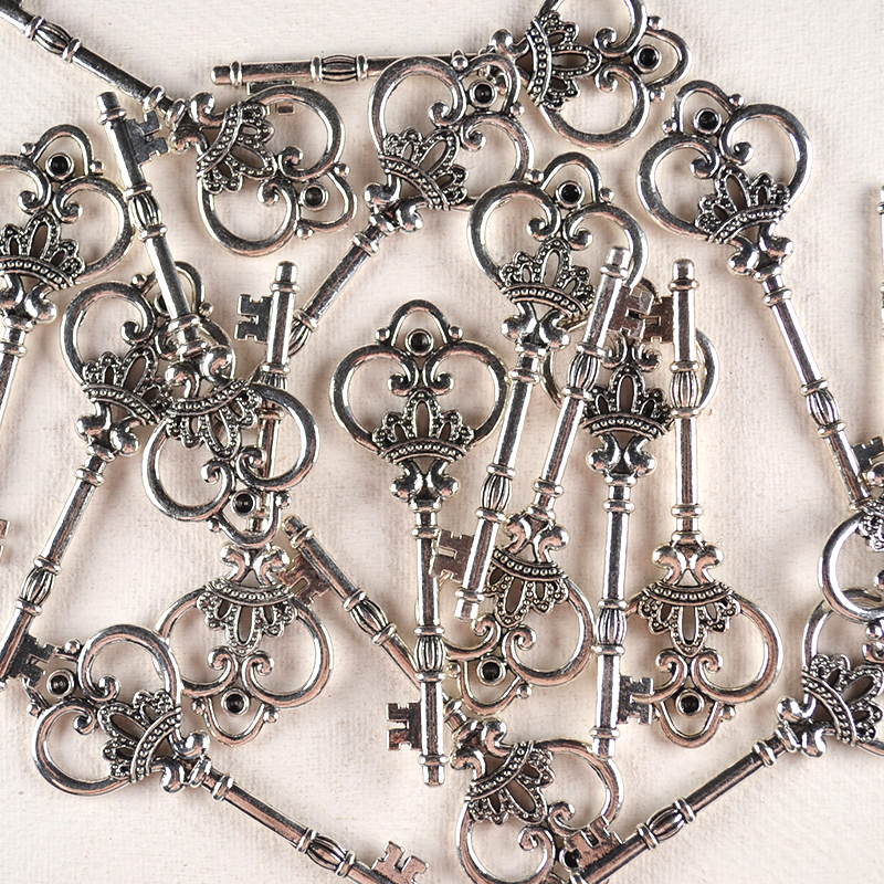Sleutel Metaal Zilver – Vintage Decoratief