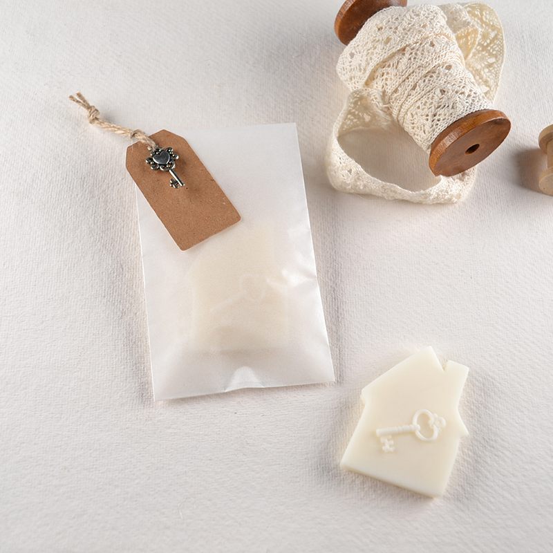 Waxmelts in cadeauzakje met sleutel – voor een nieuw thuis