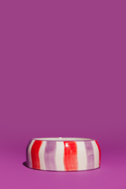 Dogguo Hondenvoerbak Streep Paars / Rood