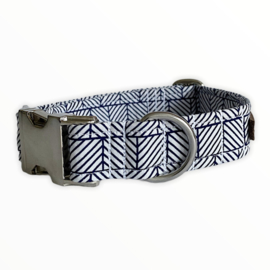 Halsband & looplijn Stripe Lovers  Blauw - maat S