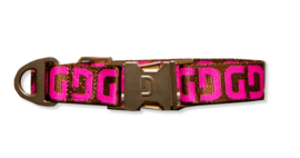 Halsband DG Bruin/Roze