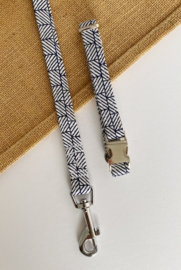 Halsband & looplijn Stripe Lovers  Blauw - maat S