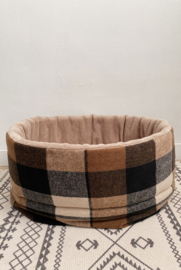 Hondenslaapzak  COMFORT Naturel-Bruin Geruit