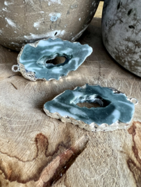 Resin Geode hanger | per stuk