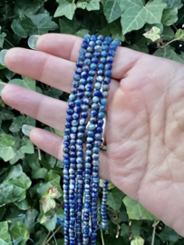 lapis Lazuli 4MM | per streng 40cm - 90 st.