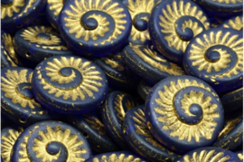 Fossil Snail Beads | per 3 stuks