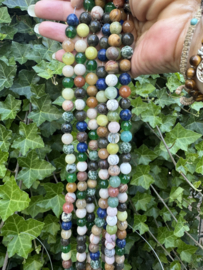 Mix natuurstenen kralen 10MM | streng van 40 cm - 38 st.