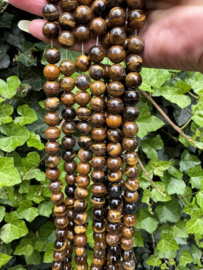 Tigereye kralen 10MM | streng van 40 cm - 38 st.