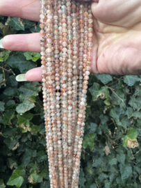 Sunstone facet 4MM | per streng 40cm - 90 st.