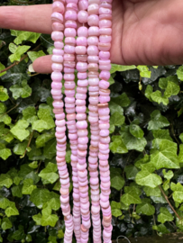 Schelpen rondelle | 7.5mm | streng 40cm