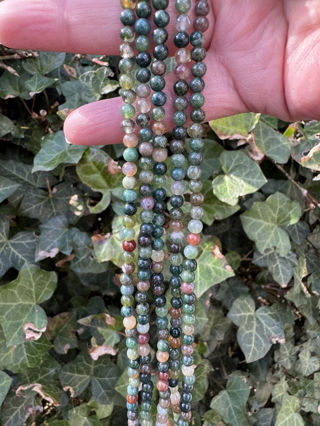Indian agaat 4MM | per streng 40cm