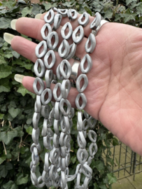 Hematiet  |10 x 16mm | streng 40cm