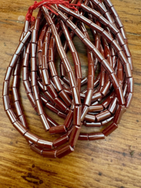 Tsjechische glasbuisjes | 4 x 8 mm | streng 20cm