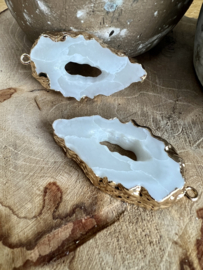 Resin Geode hanger | per stuk