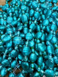 Foliekralen Zeeblauw | per streng van 18cm