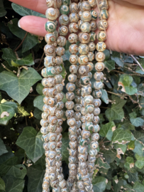 Tibetaanse DZI agaat 8MM | streng van 40 cm - 46 st.