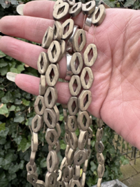 Hematiet  |10 x 16mm | streng 40cm