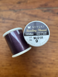 Miyuki draad | Aubergine | 50 meter