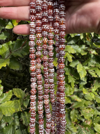 Tibetaanse DZI agaat 8MM | streng van 40 cm - ±46 st.