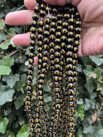 Tibetaanse Glaskralen 8MM | per streng 40cm - 48 st.